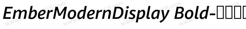 EmberModernDisplay Bold字体转换